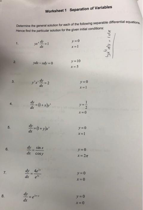Solved Determine the general solution for each of the | Chegg.com
