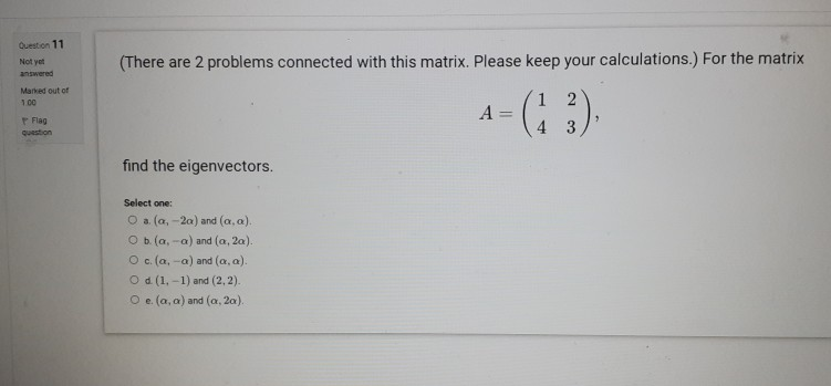 Solved Question 11 Not yet (There are 2 problems connected | Chegg.com