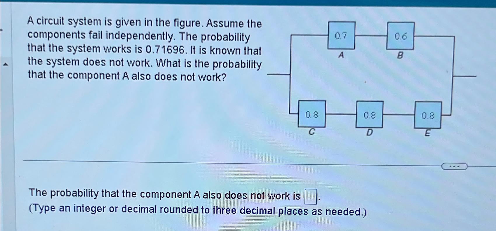 Solved A circuit system is given in the figure. Assume the | Chegg.com