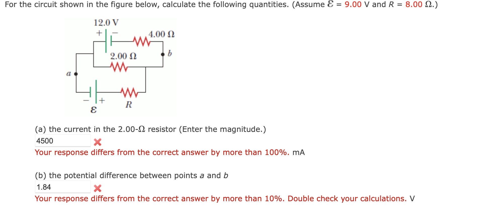 Solved For the circuit shown in the figure below, calculate | Chegg.com