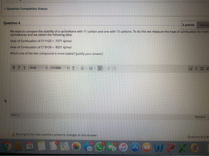 Solved Question Completion Status: Question 4 2 points Save | Chegg.com