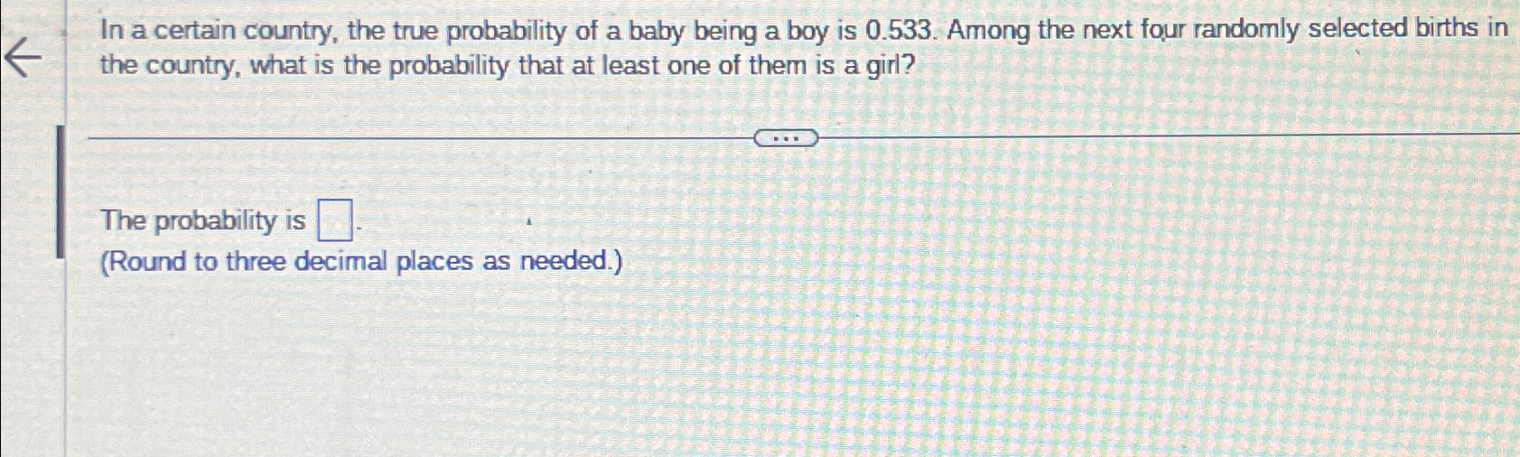 Solved In a certain country, the true probability of a baby | Chegg.com