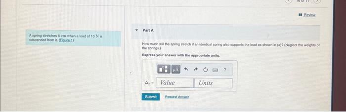 Solved A spring stretches 6 cm when a load of 10 N is | Chegg.com