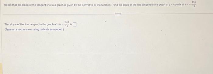 slope of tangent line to graph calculator