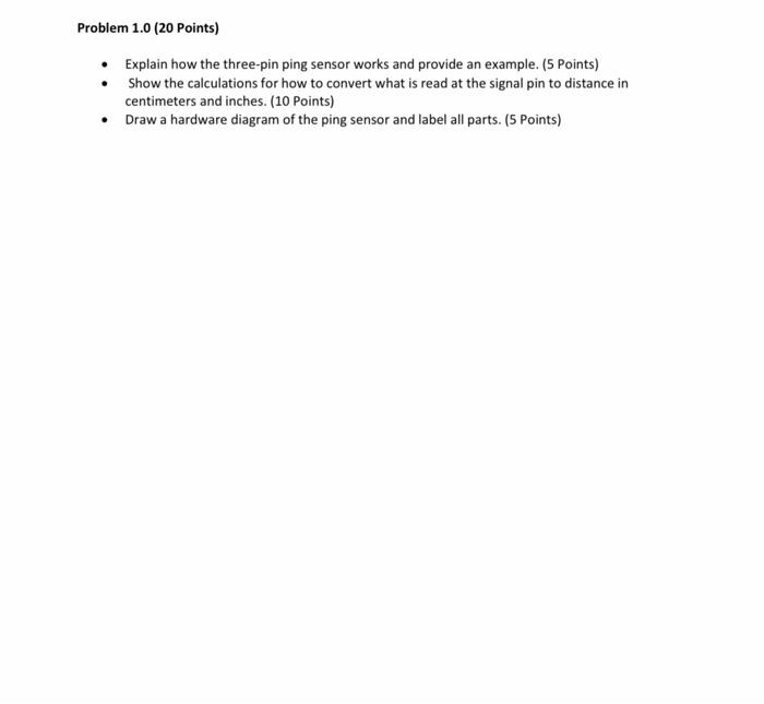 Solved Problem 1.0 (20 Points) • Explain how the three-pin | Chegg.com