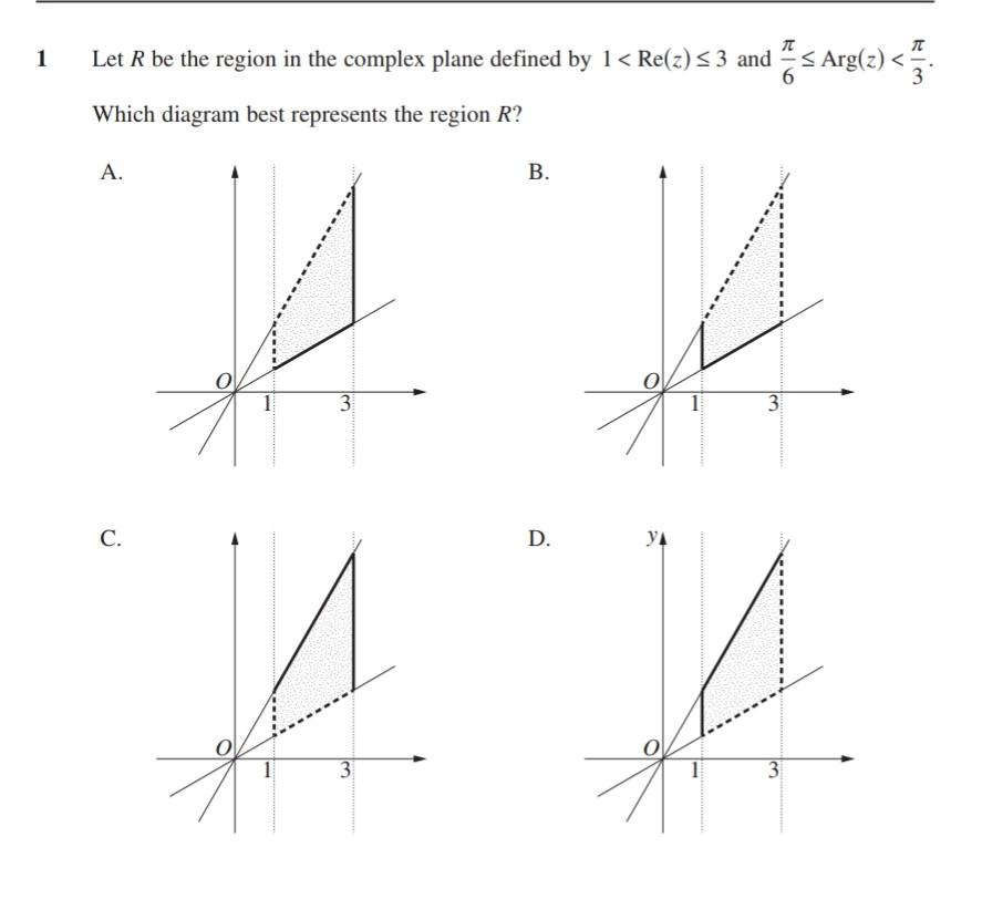 Solved Let R be the region in the complex plane defined by 1 | Chegg.com