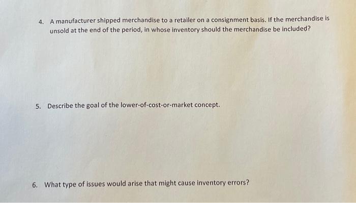 Solved Financial Accounting Chapter 6 Homework Short Answer | Chegg.com