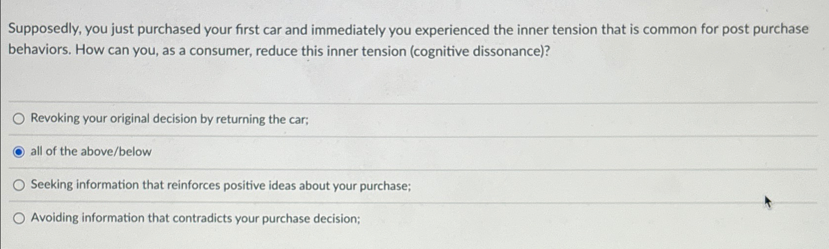 Solved Supposedly, you just purchased your first car and | Chegg.com