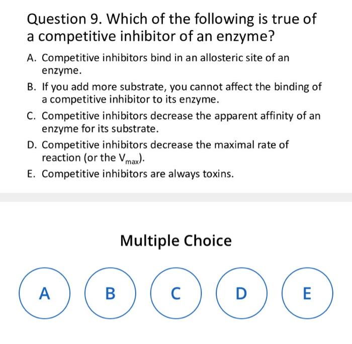 Solved Question 9. Which of the following is true of a | Chegg.com