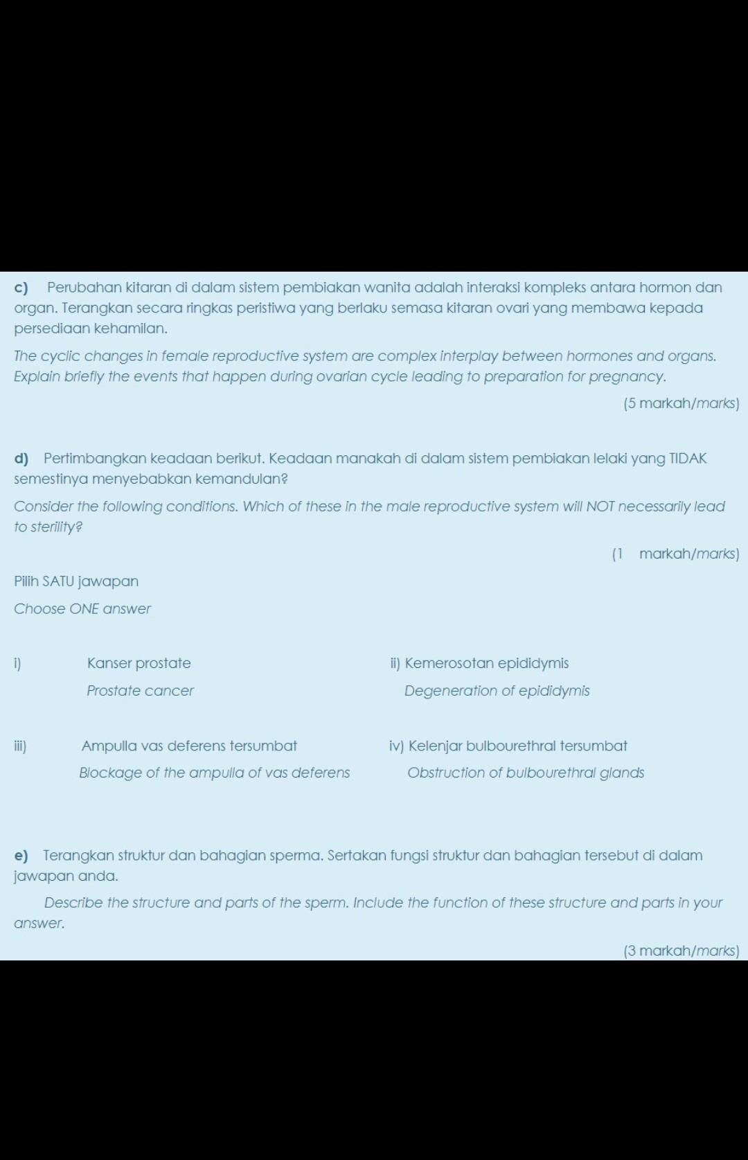 S The Female Reproductive System Rajah 1 Figure 1 A Chegg Com