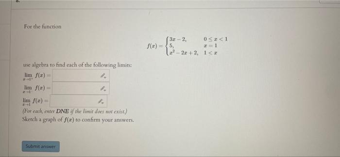 Solved For the function 3-2, 05: