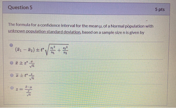 Solved Question 6 5 pts In a sample of size 13, the average | Chegg.com