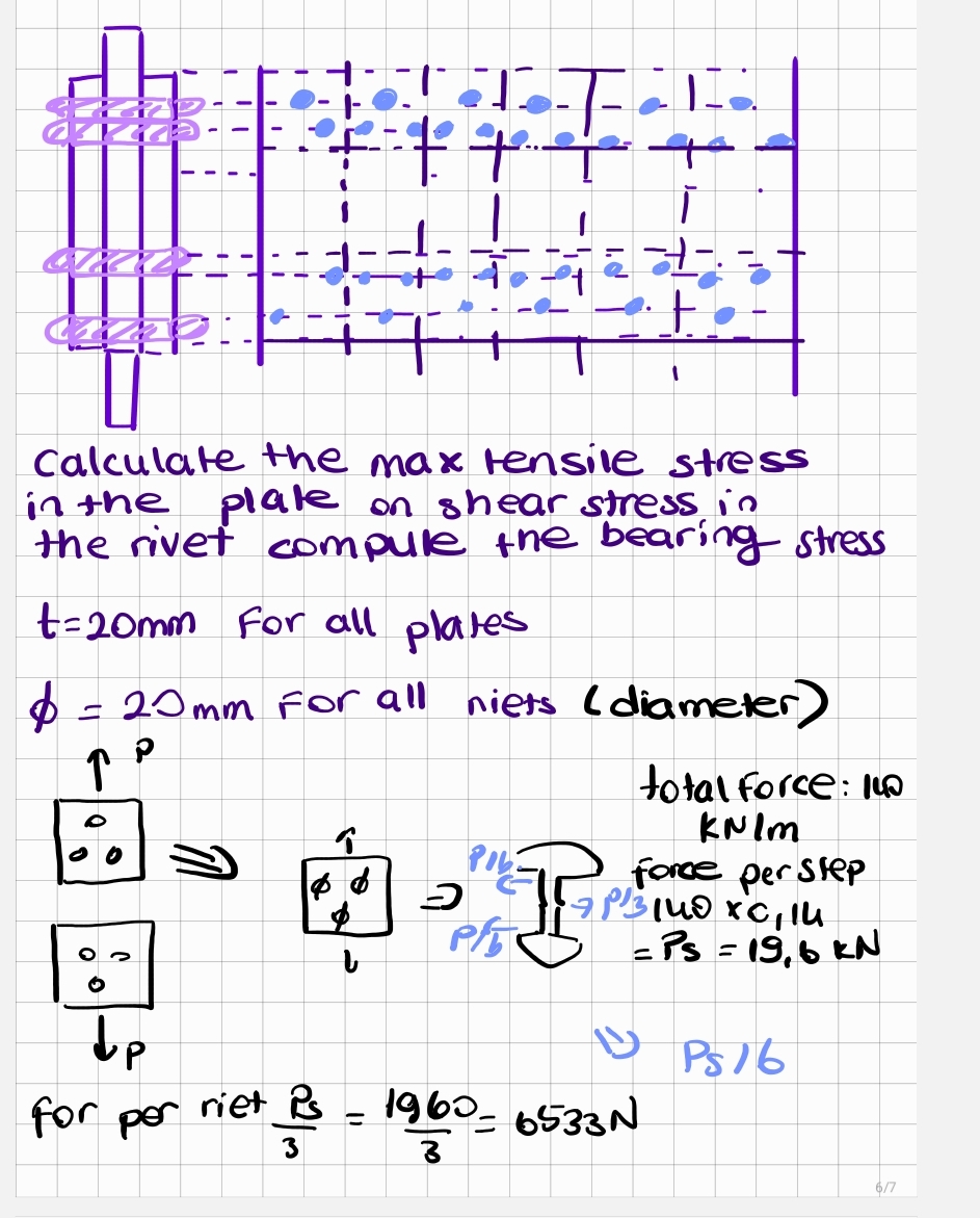 Solved calculate the max tensile stress in the plate on | Chegg.com