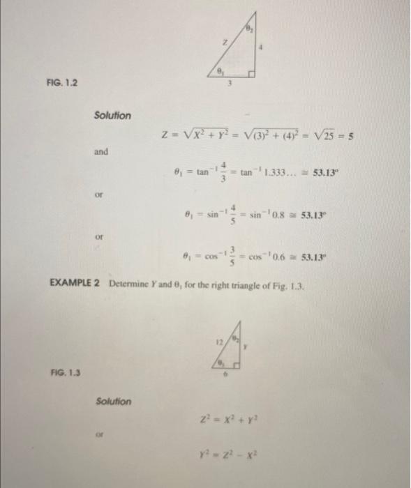 Solved 1. Determine θ2 for Fig. 1.2. θ2= 2. Determine θ2 for | Chegg.com