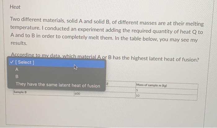 Solved Two Different Materials, Solid A And Solid B, Of | Chegg.com