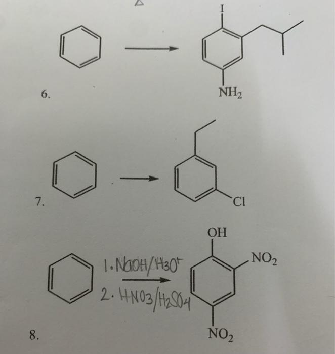 Solved Synthesis Of Aromatic Compounds Perform The Following | Chegg.com