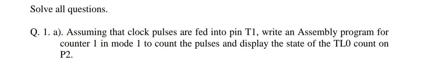Solved Solve Q1 PLEASE SOLVE IN ASSEMBLY LANGUAGE ONLY NOT C | Chegg.com