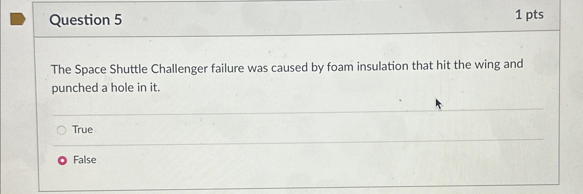 Solved The Space Shuttle Challenger failure was caused by | Chegg.com