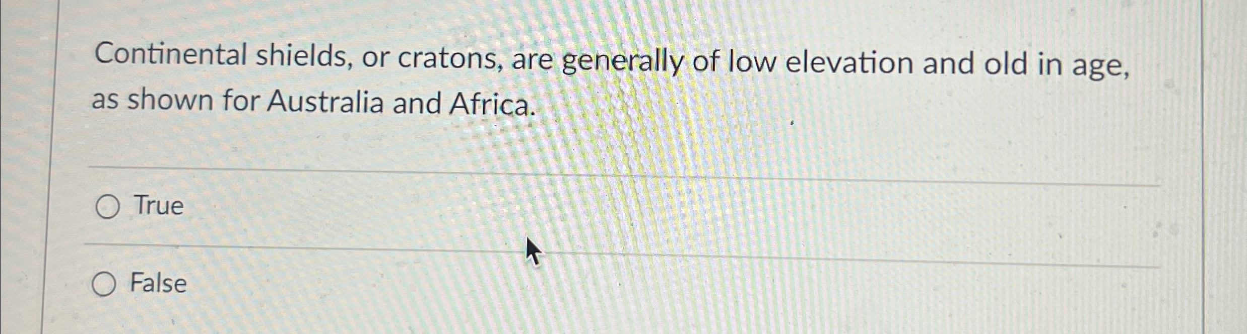 Solved Continental shields, or cratons, are generally of low