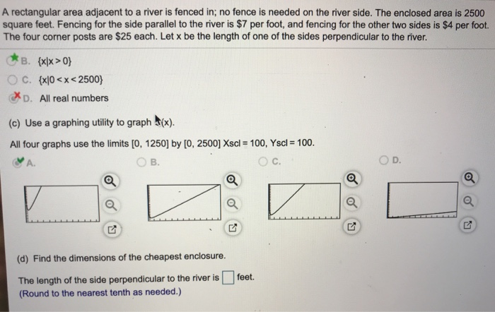 solved-a-rectangular-area-adjacent-to-a-river-is-fenced-in-chegg