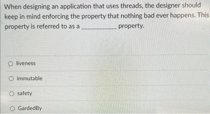 Solved Are there synchronized methods? True O False Threads | Chegg.com