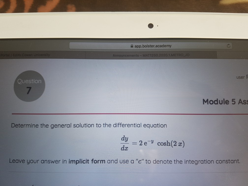 Solved app.bolster.academy Portal Edith Cowan University