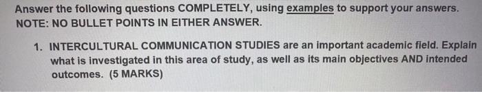 Solved Answer the following questions COMPLETELY, using | Chegg.com