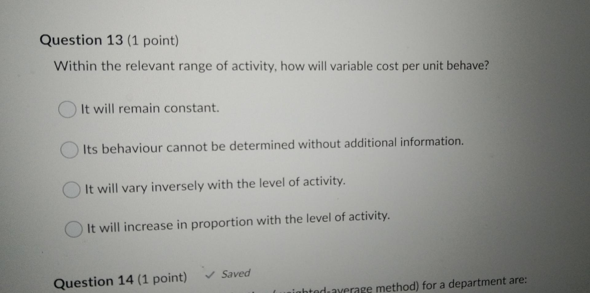 Solved Question 9 (1 point) Which of the following | Chegg.com