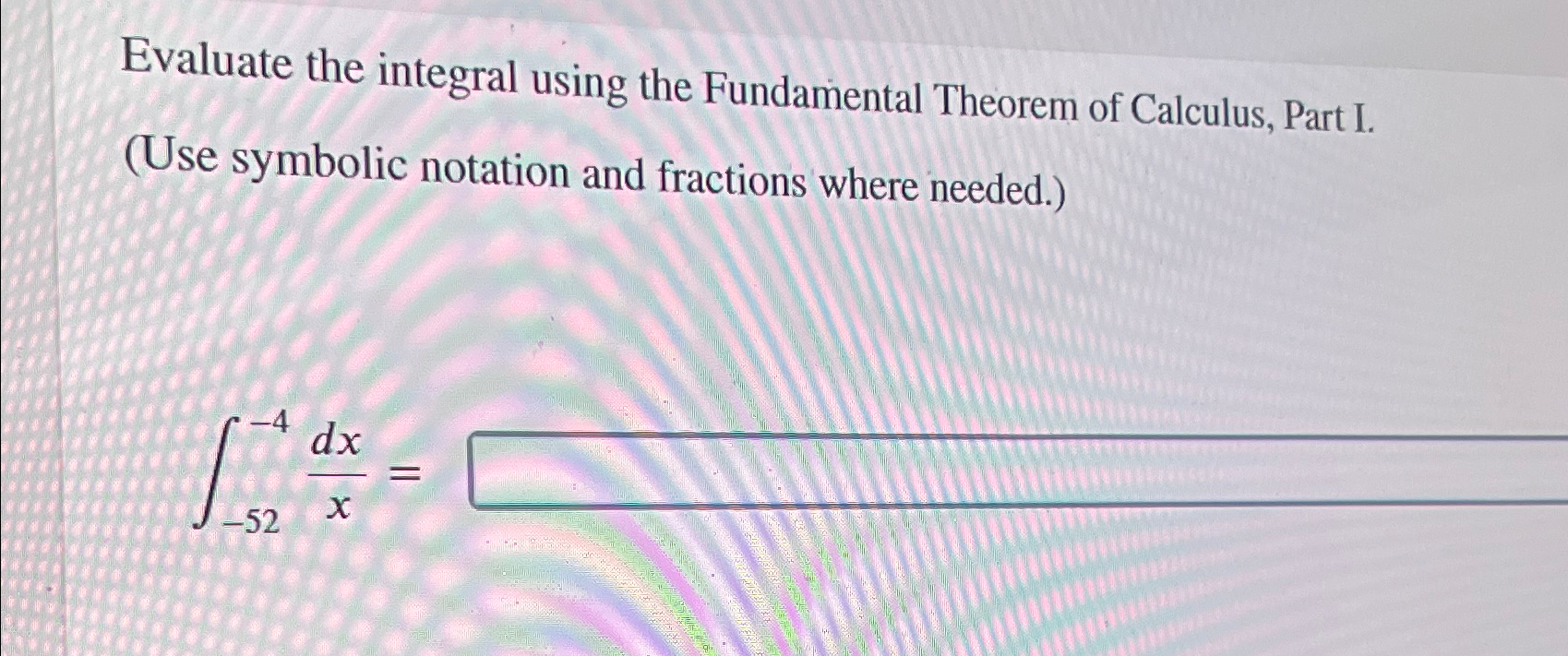 Solved Evaluate the integral using the Fundamental Theorem | Chegg.com