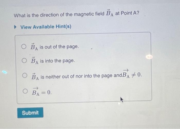 Solved Find the direction of the magnetic field at each of | Chegg.com