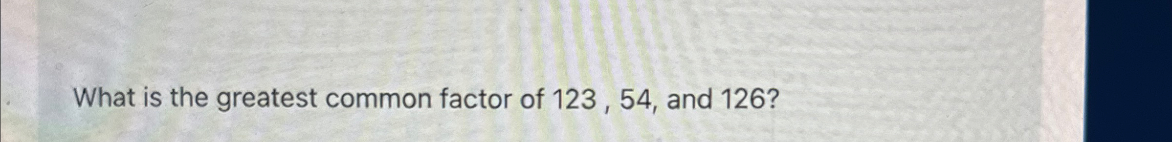 common factor of 84 and 126