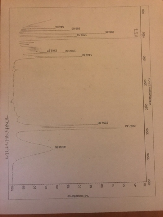 Solved Label all important peaks for the IR spectra of | Chegg.com