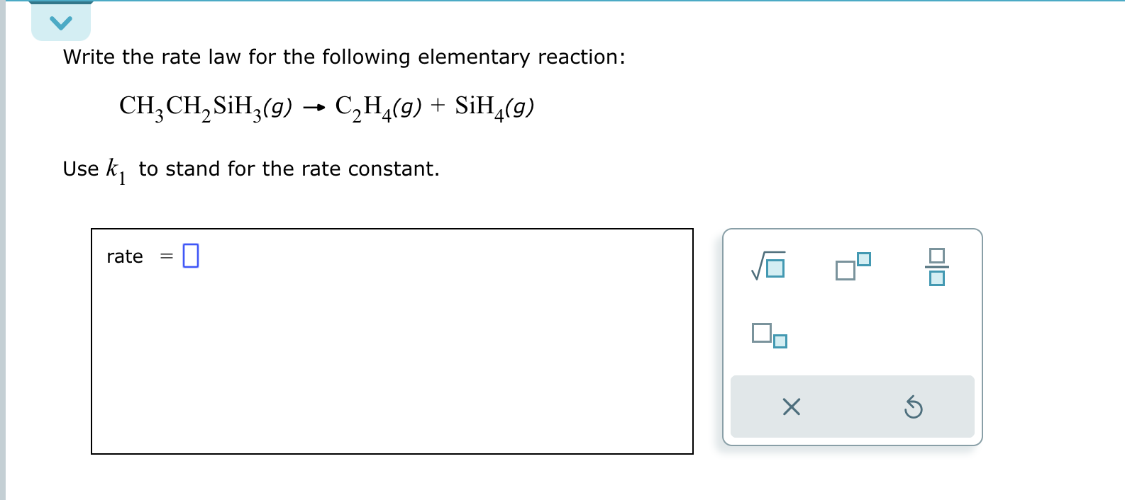 Solved Write the rate law for the following elementary Chegg