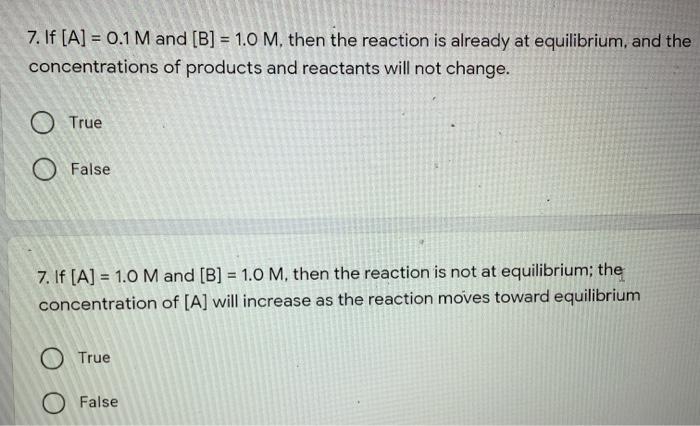 Solved Given the following reaction and its' equilibrium | Chegg.com