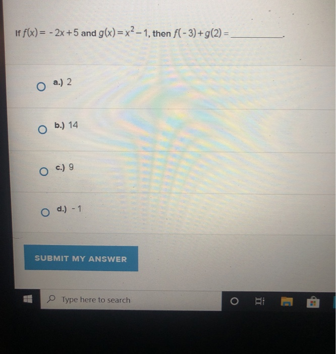 solved-if-f-x-2x-5-and-g-x-x2-1-then-f-3-g-2-o-chegg