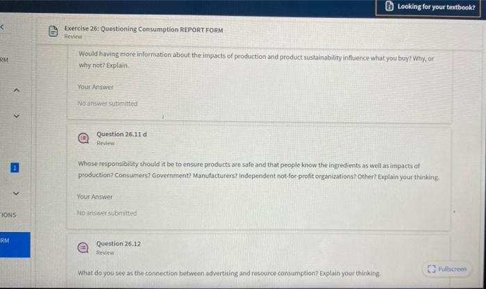 Solved Looking for your textbook? Exercise 26: Questioning | Chegg.com