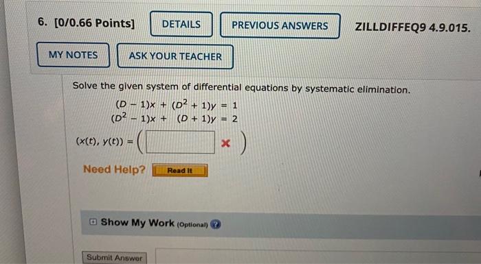 Solved which final answer is the correct one? For y(t) for | Chegg.com