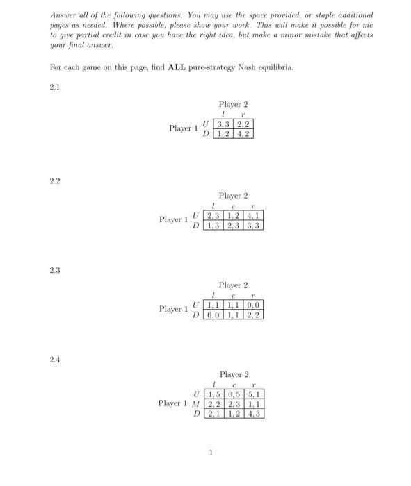 Solved Answer all of the following questions. You may use | Chegg.com