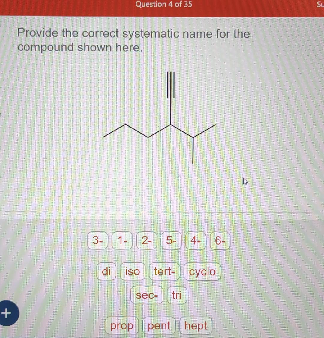 Solved Provide The Correct Systematic Name For The Compound | Chegg.com