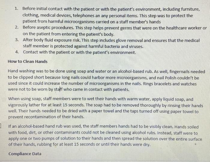 Solved Case Analysis 4: Please Wash Your Hands (Culture and | Chegg.com