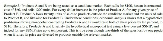 Example 5: Products A And B Are Being Tested As A | Chegg.com