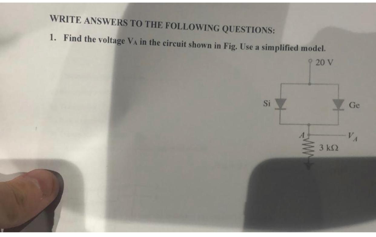 Solved WRITE ANSWERS TO THE FOLLOWING QUESTIONS:Find The | Chegg.com