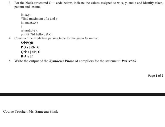 Solved Please I want to solve all the paragraphs with the | Chegg.com