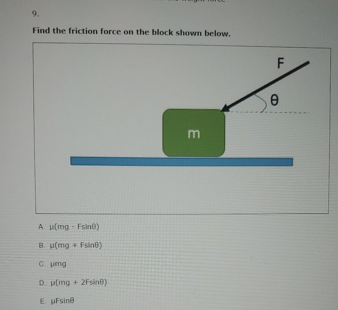 solved-thx-find-the-friction-force-on-the-block-show