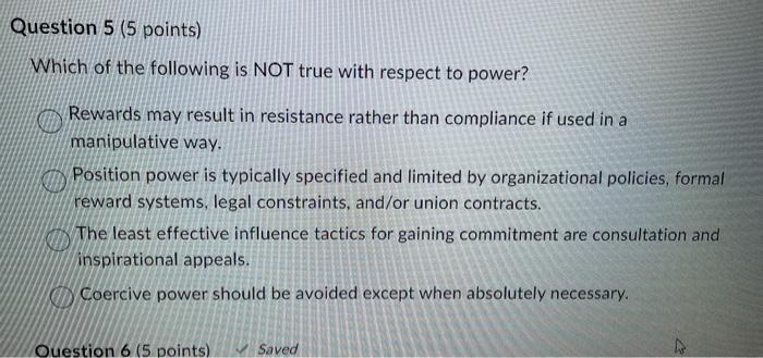 Solved Which of the following is NOT true with respect to | Chegg.com