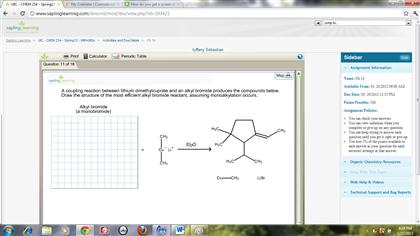 Solved A coupling reaction between lithium dimethylcuprate | Chegg.com