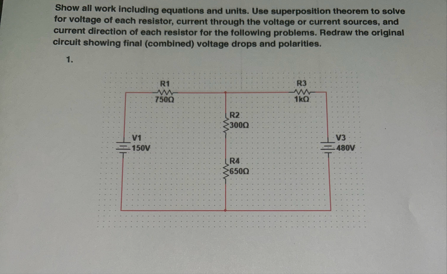 Solved Show all work including equations and units. Use | Chegg.com