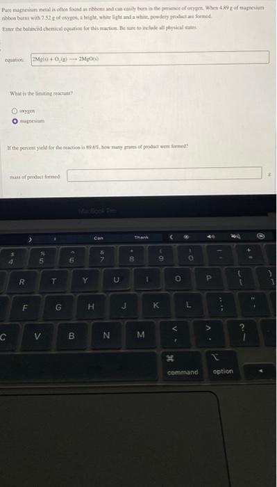Solved cepasition What ti the timiting reactint? thyman | Chegg.com