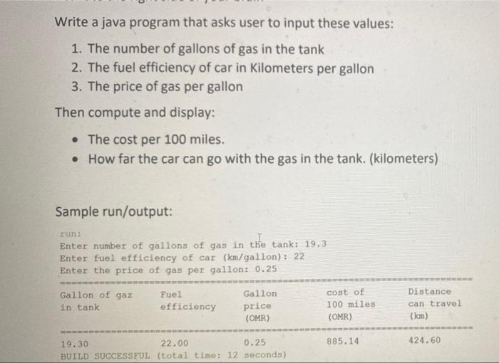 Solved pls help me write a java program that gives the exact | Chegg.com