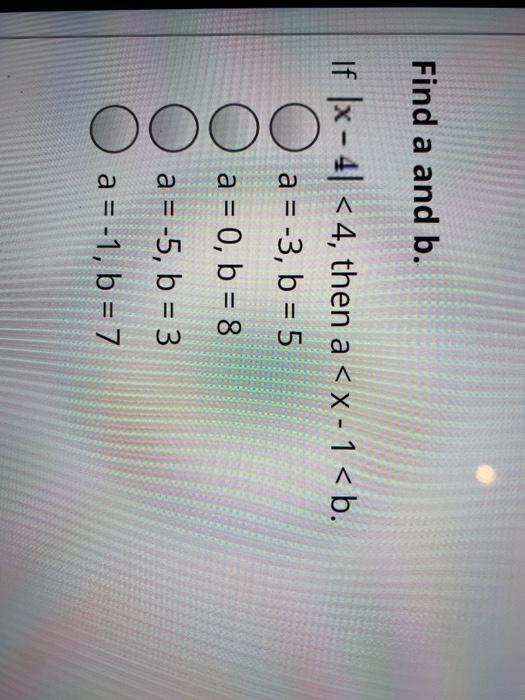 Solved Find A And B. If [x - 41